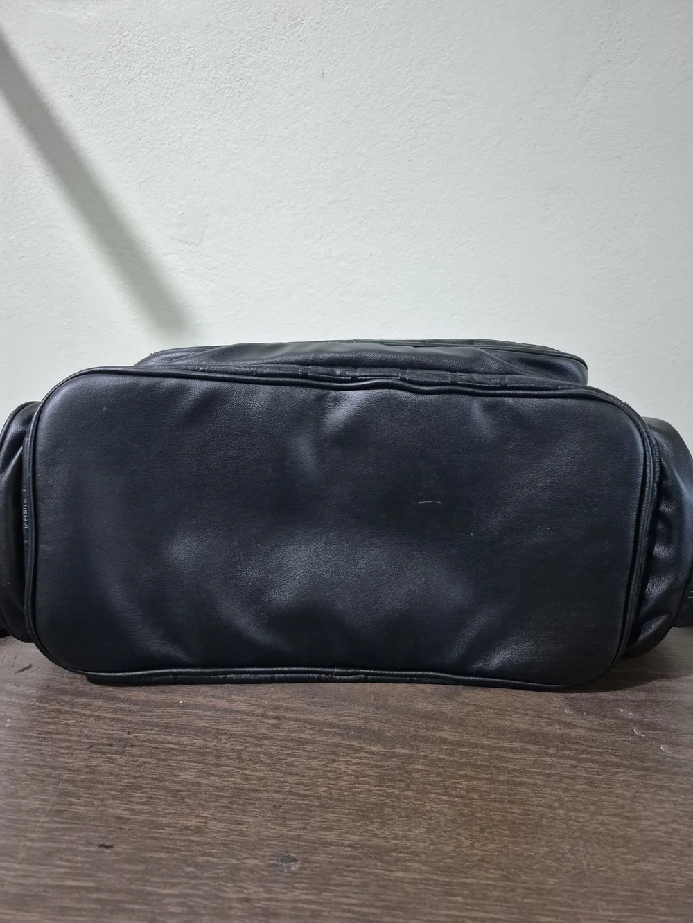 Steve Madden Black Embossed Leather Backpack